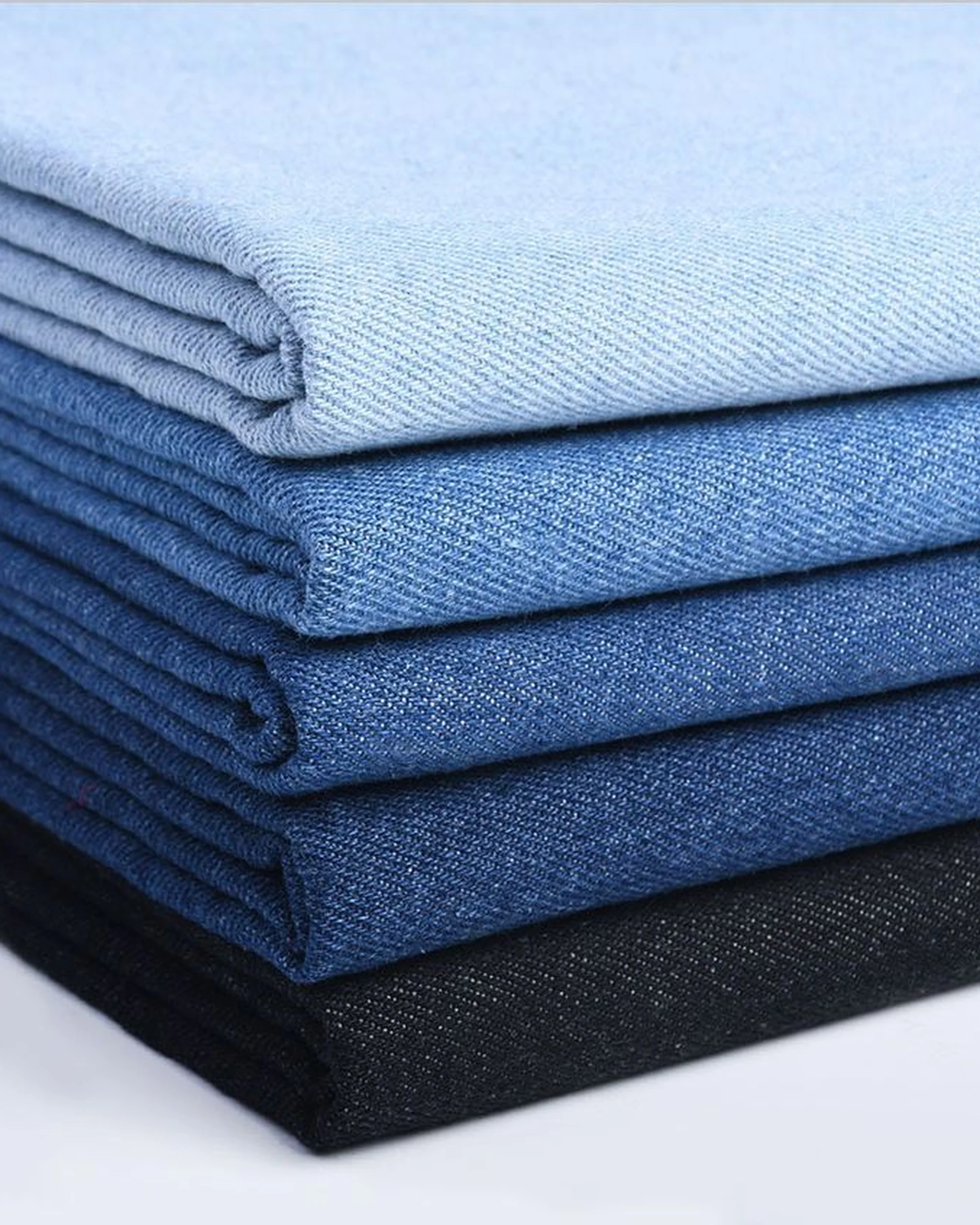 Custom denim jeans showing wash and construction