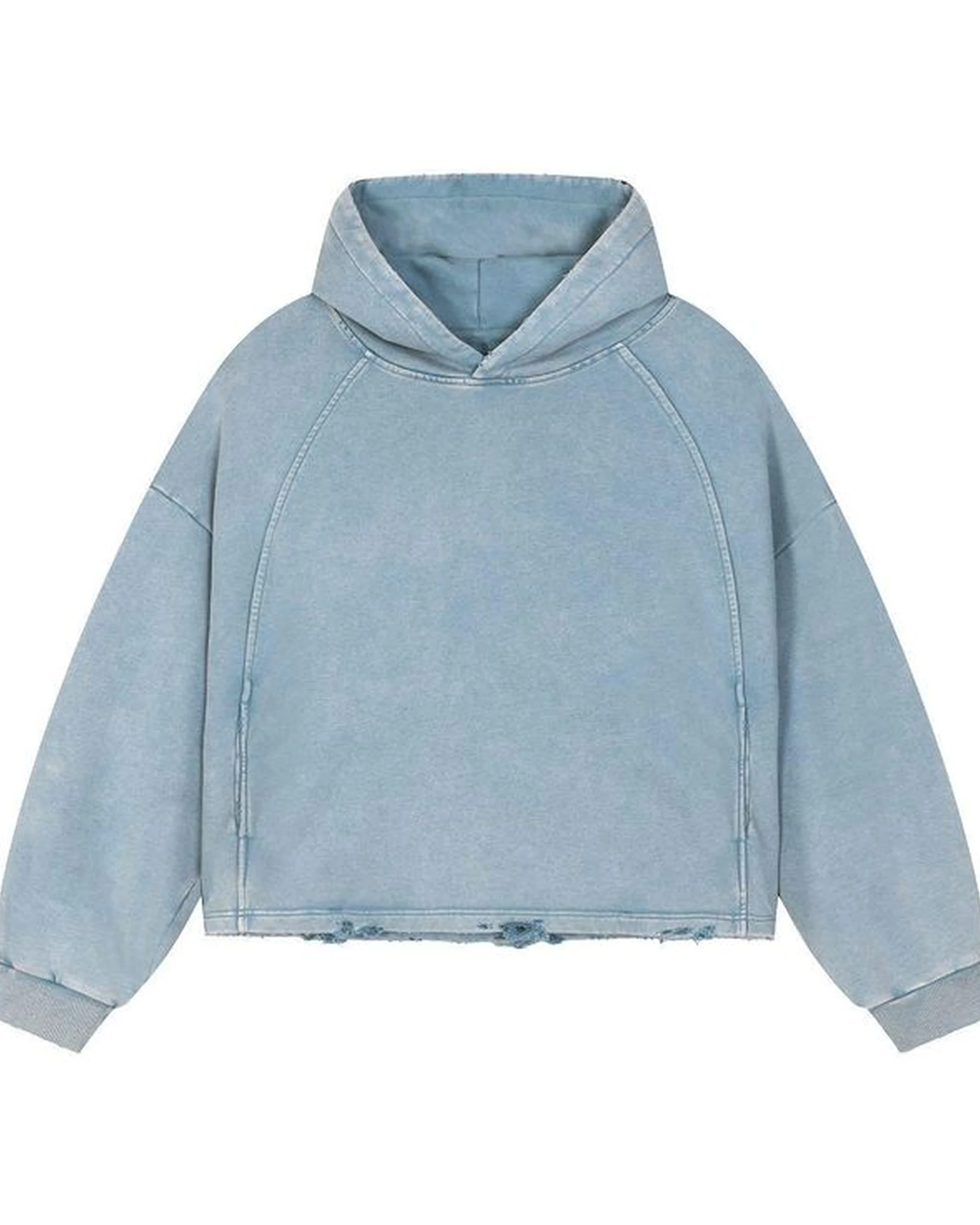Custom heavyweight hoodie with embroidery detail